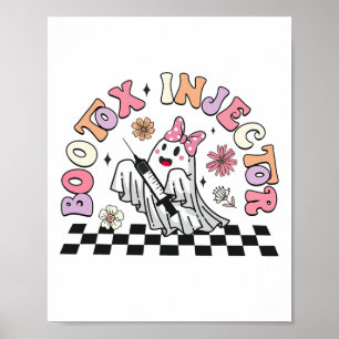Póster Inyector retro Botox Halloween Ghost Dysport Deale