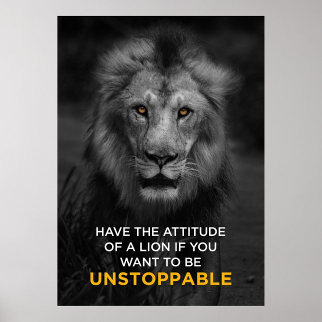 Póster Ion Motivational Unstoppaple (Frente)