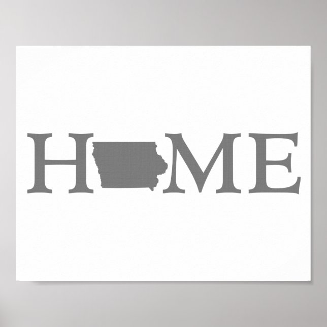 Póster Iowa Home State (Frente)