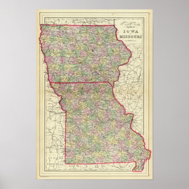 Póster Iowa, Missouri (Frente)