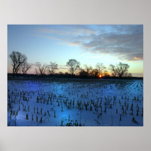 Póster Iowa Sunrise