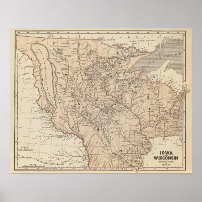 Póster Iowa, Wisconsin (Frente)
