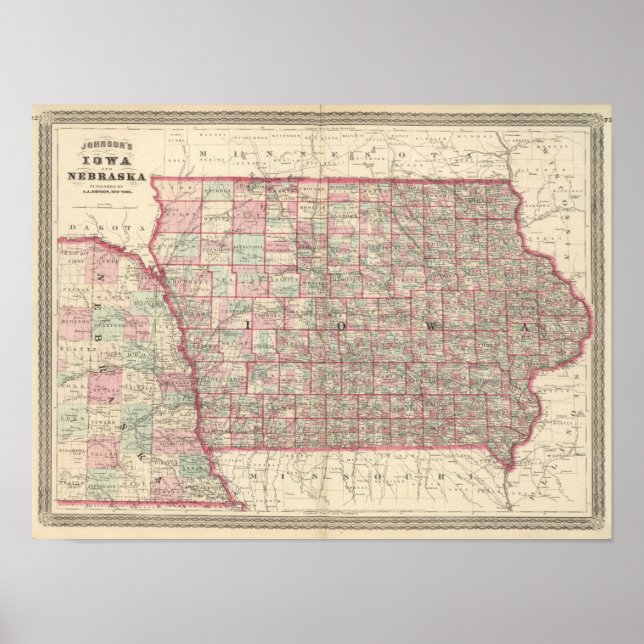 Póster Iowa y Nebraska (Frente)