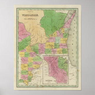 Póster Iowa Y Wisconsin