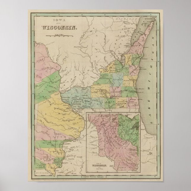 Póster Iowa y Wisconsin (Frente)