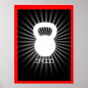 Póster Ipood - Kettlebell Elite Fitness Poster