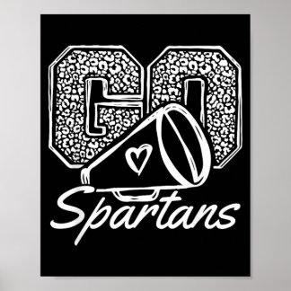 Póster Ir a animar a los Spartans Deportes Nombre Regalos