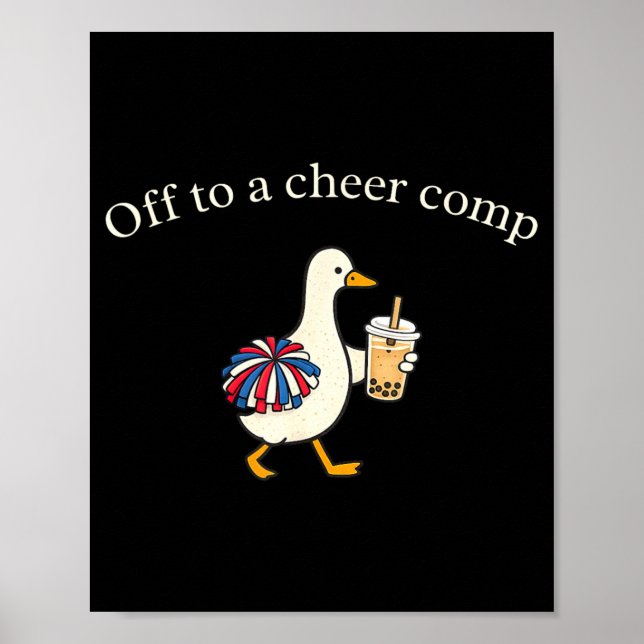 Póster Ir a animar Comp Cheerleading Ganso 4 de julio (Frente)