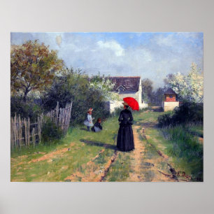 Póster Ir a la iglesia Elin Danielson-Gambogi 1888