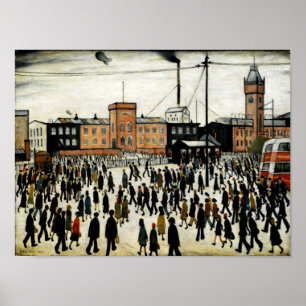 Póster Ir a trabajar L.S Lowry