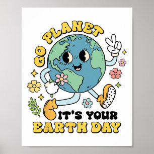 Póster Ir al planeta es tu ciencia del cambio climático e