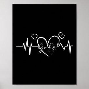 Póster Ir Camisas Rojas Mujeres Hombres Enfermedad Cardía