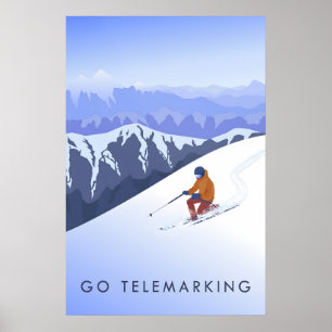 Póster Ir de Telemark Poster de Viaje