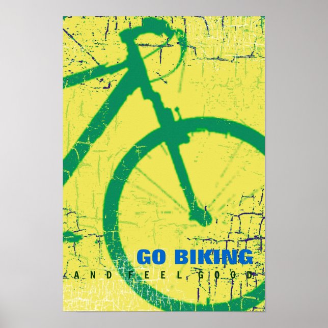 Póster ir en bicicleta (Frente)