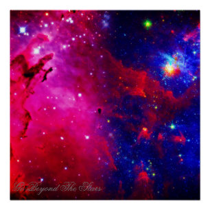 Póster "Ir más allá" de las estrellas