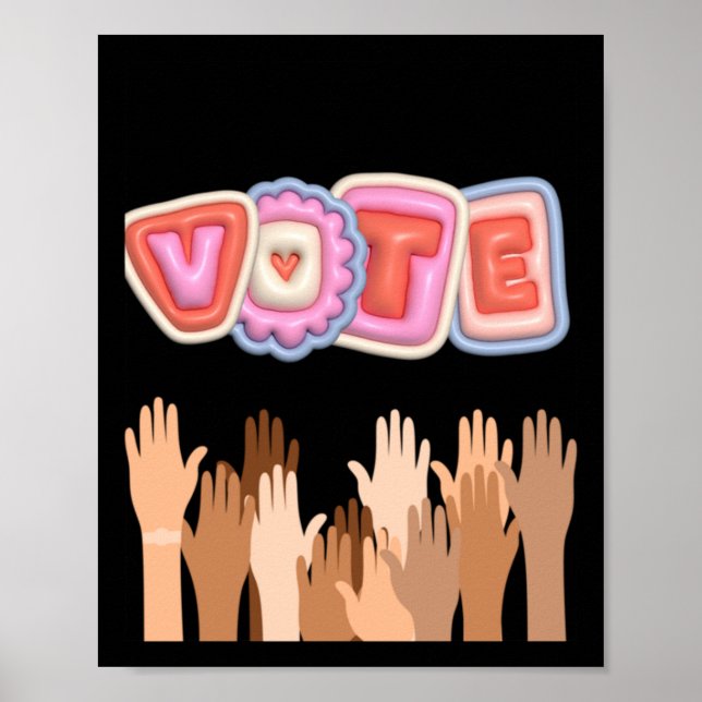 Póster Ir Pegatina de voto (Frente)