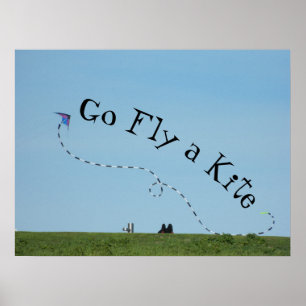 Póster Ir Volar un cometa = Idiom significa Ir - a comien