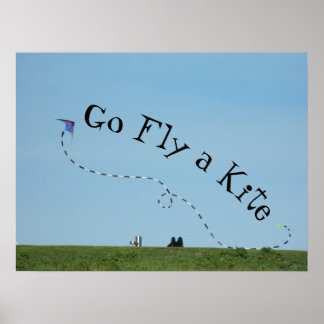 Póster Ir Volar un cometa = Idiom significa Ir - a comien