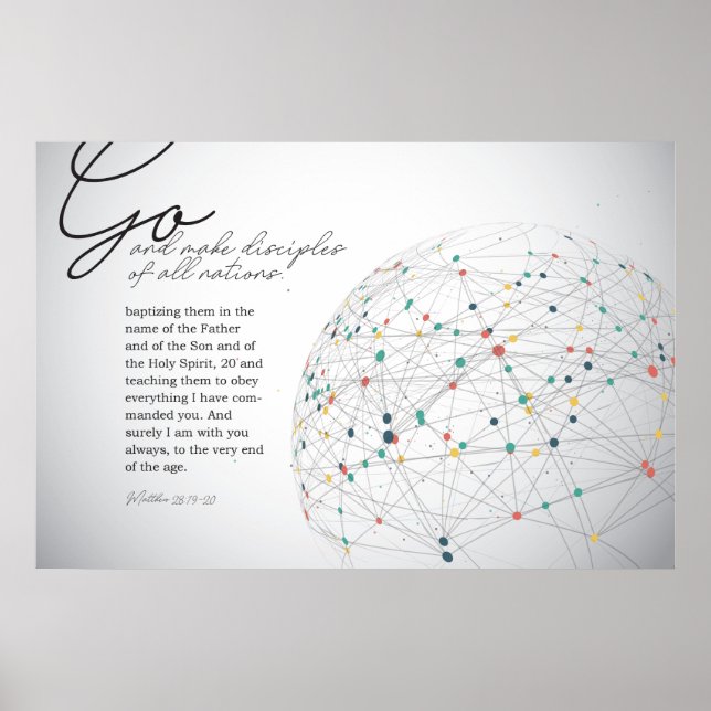 Póster Ir y hacer discípulos a todas las naciones (Frente)