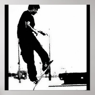 Póster Ir y patinar