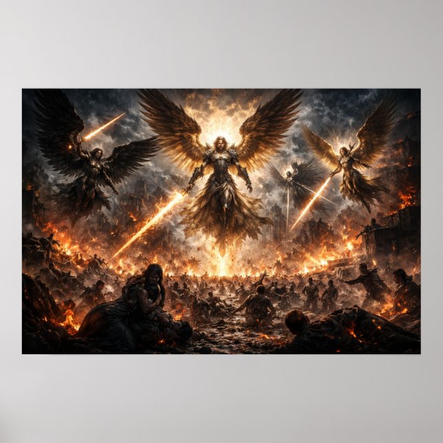 Póster Ira Apocalíptica de los Arcángeles (Frente)
