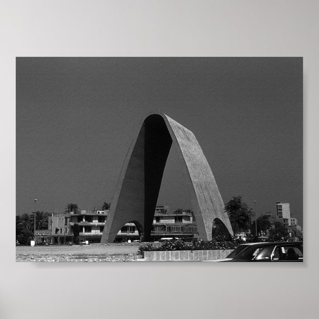 Póster Irak vintage Bagdad Ejército Soldado Desconocido (Frente)