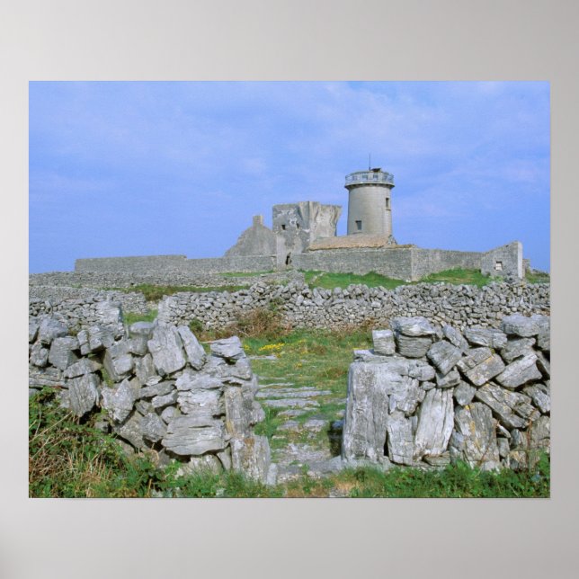 Póster Ireland, Inishmore, Aran Island, Dun Aengus Fort (Frente)
