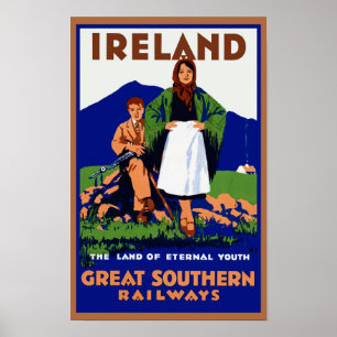Póster Ireland ~ The Land of Eternal Youth