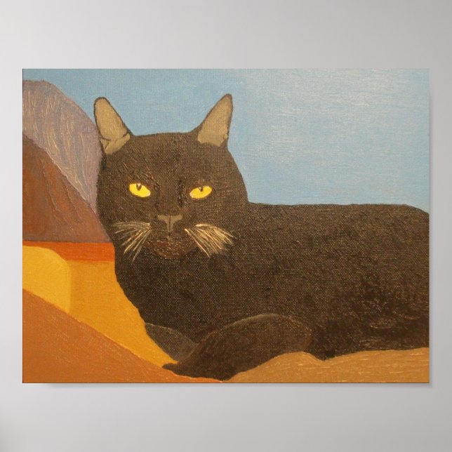 Póster Irina El Gato Y Las Montañas De San Bernardino (Frente)