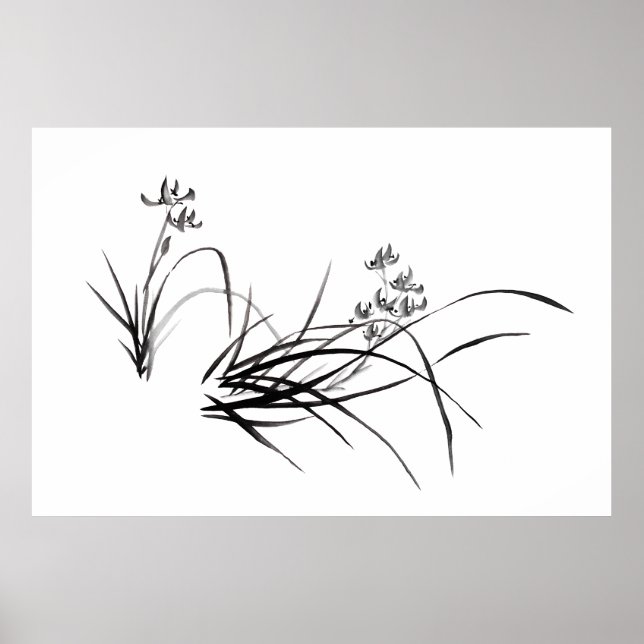 Póster Iris chino en primavera (Frente)