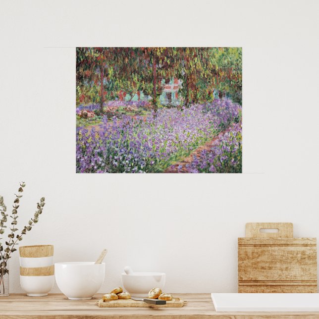 Póster Iris en el jardín de Monet (Cocina)