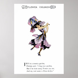 Póster Iris - Fleur-de-Lis