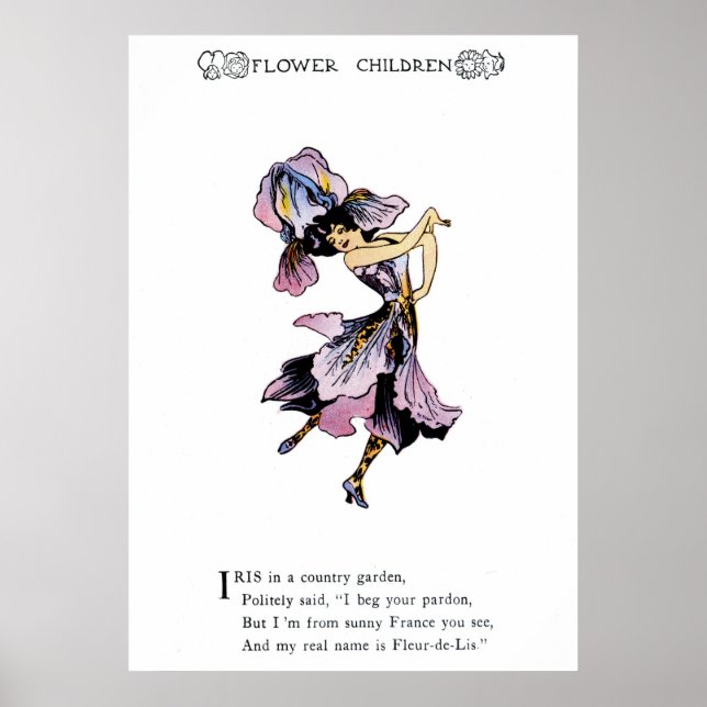 Póster Iris - Fleur-de-Lis (Frente)