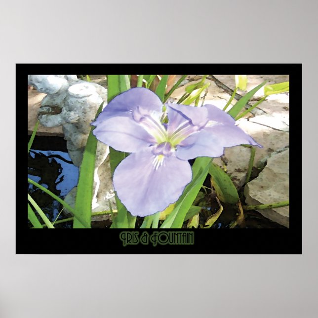 Póster "Iris & Fountain" - Imprimir (sin sombra) (Frente)