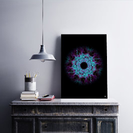 Póster Iris nebulosa - colorido patrón abstracto v1.1