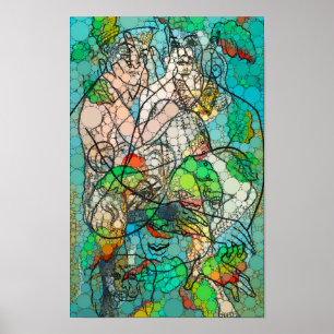 Póster Iris, puntos infinitos por Francis Picabia
