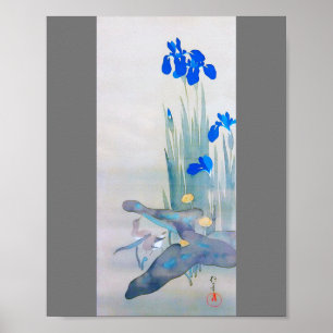 Póster Iris y Ave, Watanabe Seitei