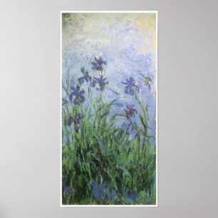 Póster Irises, Claude Monet