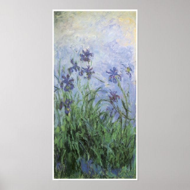 Póster Irises, Claude Monet (Frente)