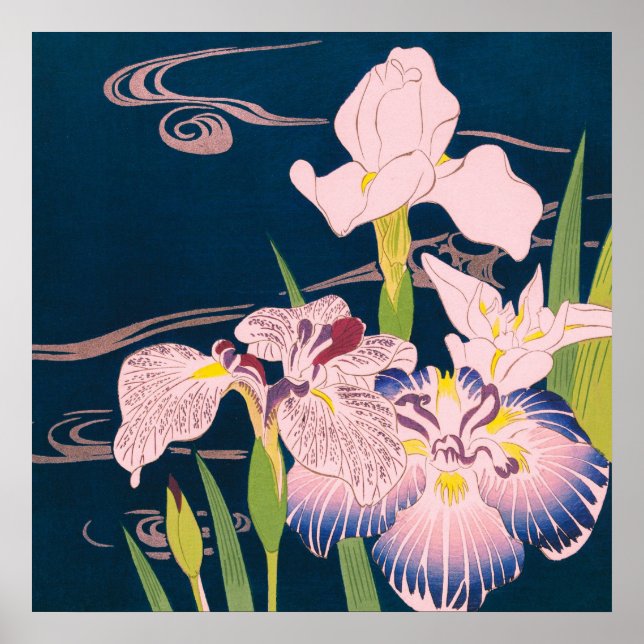PÓSTER IRISES DE KUGYO TSUKIOKA (Frente)