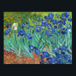 Póster Irises de Van Gogh<br><div class="desc">Por favor visite mi tienda para un diseño más interesante y más elección de color. => zazzle.com/iwheels*</div>