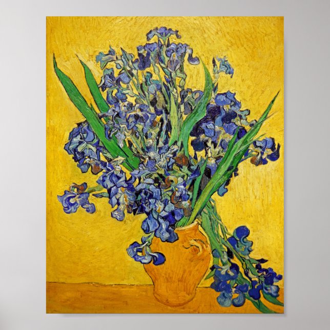 Póster Irises de Van Gogh (Frente)