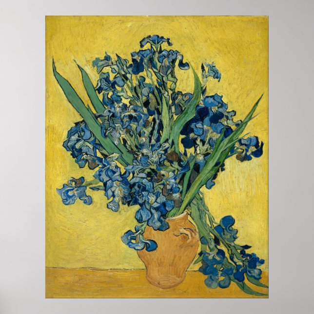Póster Irises de Vincent Van Gogh (Frente)