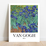 Póster Irises de Vincent van Gogh<br><div class="desc">Irises de Vincent Van Gogh (1889). Pintura famosa</div>