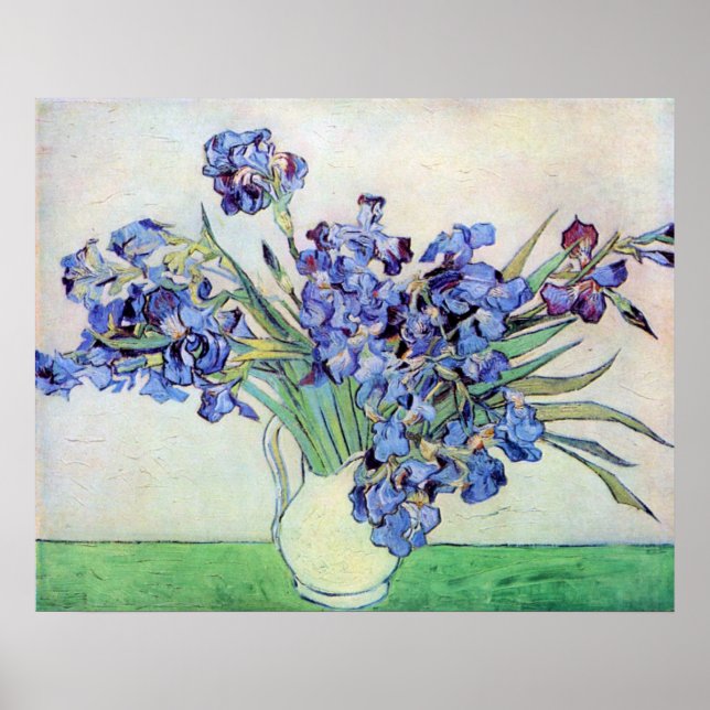 Póster Irises de Vincent van Gogh (Frente)