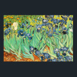 Póster Irises - Van Gogh - c1889<br><div class="desc">Muestre a la gente su estilo y refinamiento con esta reproducción de una fina obra de arte titulada "Irises" de Vincent van Gogh. Pintura de iris azules creciendo en un campo. Alrededor de 1889 pintado</div>