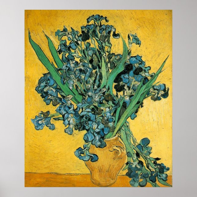 Póster Irises - Van Gogh - c1890 (Frente)