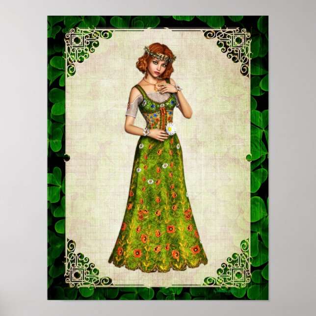 Póster irish Daisy Chica (Frente)