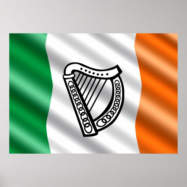 Póster Irish flag (Frente)