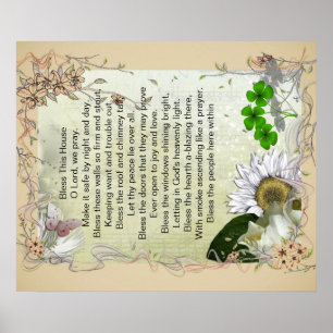 Póster Irish House Blessing poster